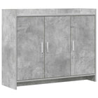 Dressoir 98,5x33x80 cm betongrijs bewerkt hout