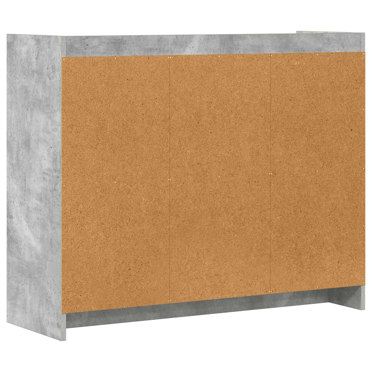 Dressoir Betongrijs 98,5 x 33 x 80 cm Bewerkt hout