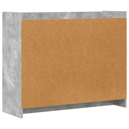 Dressoir Betongrijs 98,5 x 33 x 80 cm Bewerkt hout
