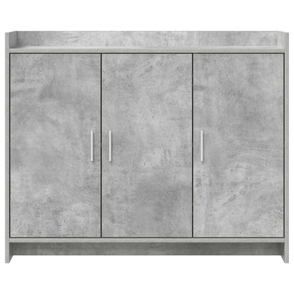 Dressoir Betongrijs 98,5 x 33 x 80 cm Bewerkt hout
