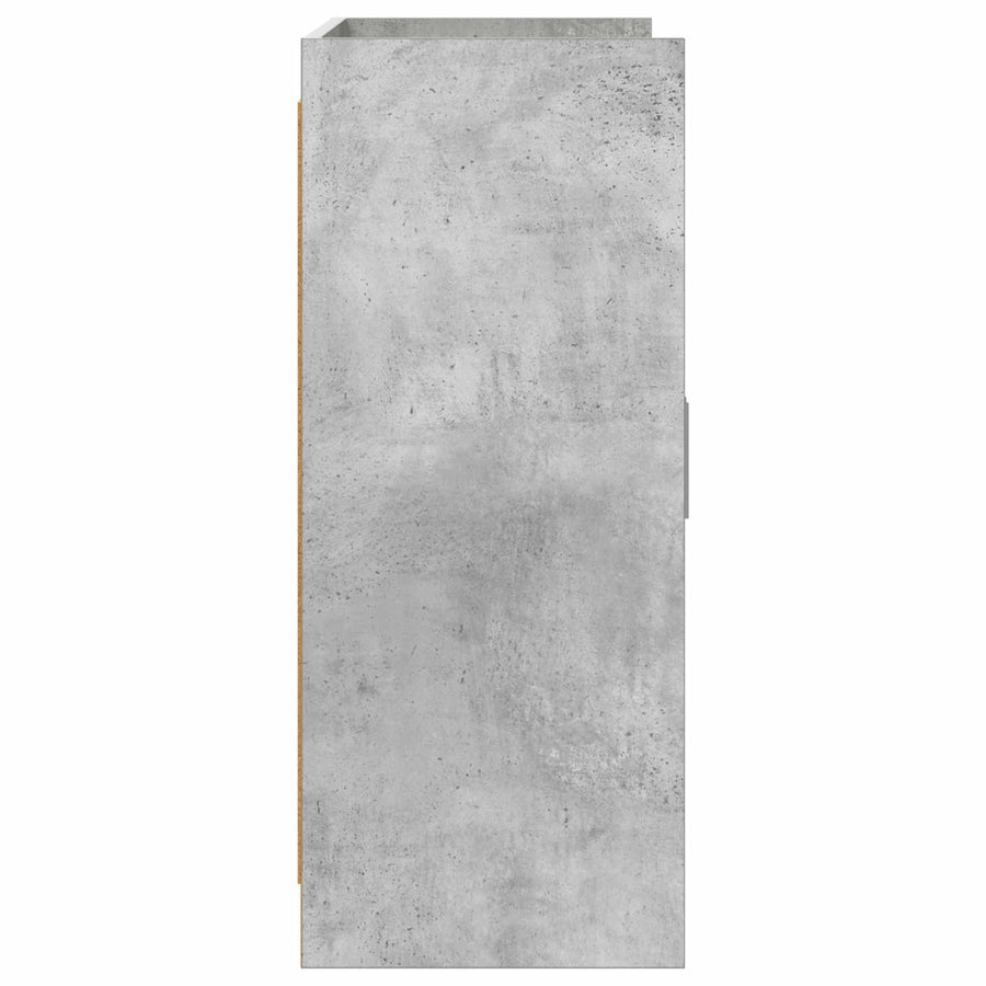 Dressoir Betongrijs 98,5 x 33 x 80 cm Bewerkt hout
