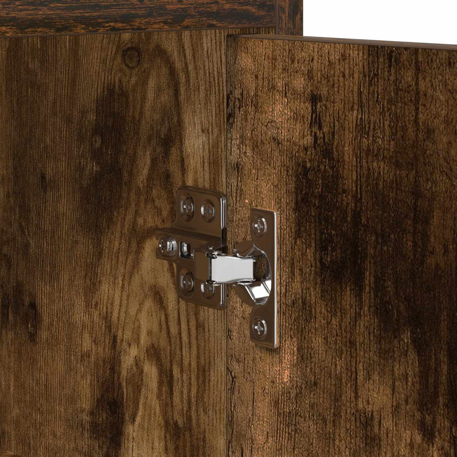 Dressoir Gerookt eiken 98,5 x 33 x 80 cm Bewerkt hout