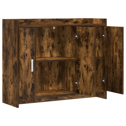 Dressoir Gerookt eiken 98,5 x 33 x 80 cm Bewerkt hout