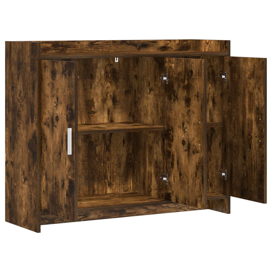 Dressoir Gerookt eiken 98,5 x 33 x 80 cm Bewerkt hout