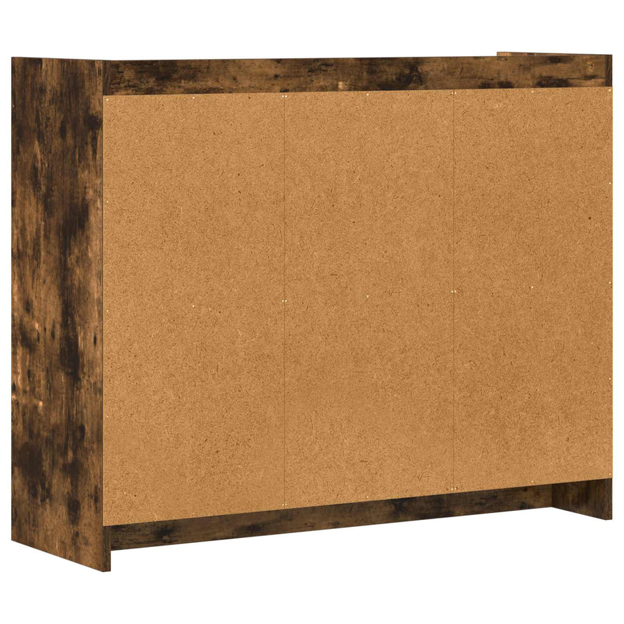Dressoir Gerookt eiken 98,5 x 33 x 80 cm Bewerkt hout