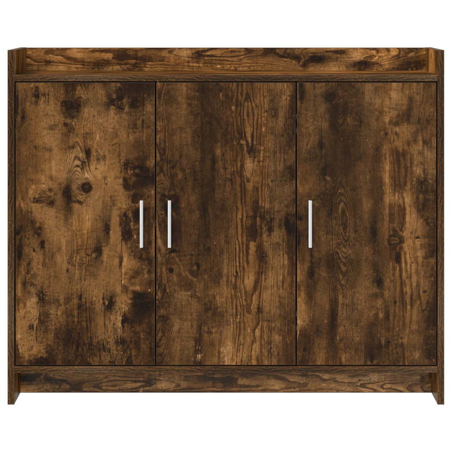 Dressoir Gerookt eiken 98,5 x 33 x 80 cm Bewerkt hout