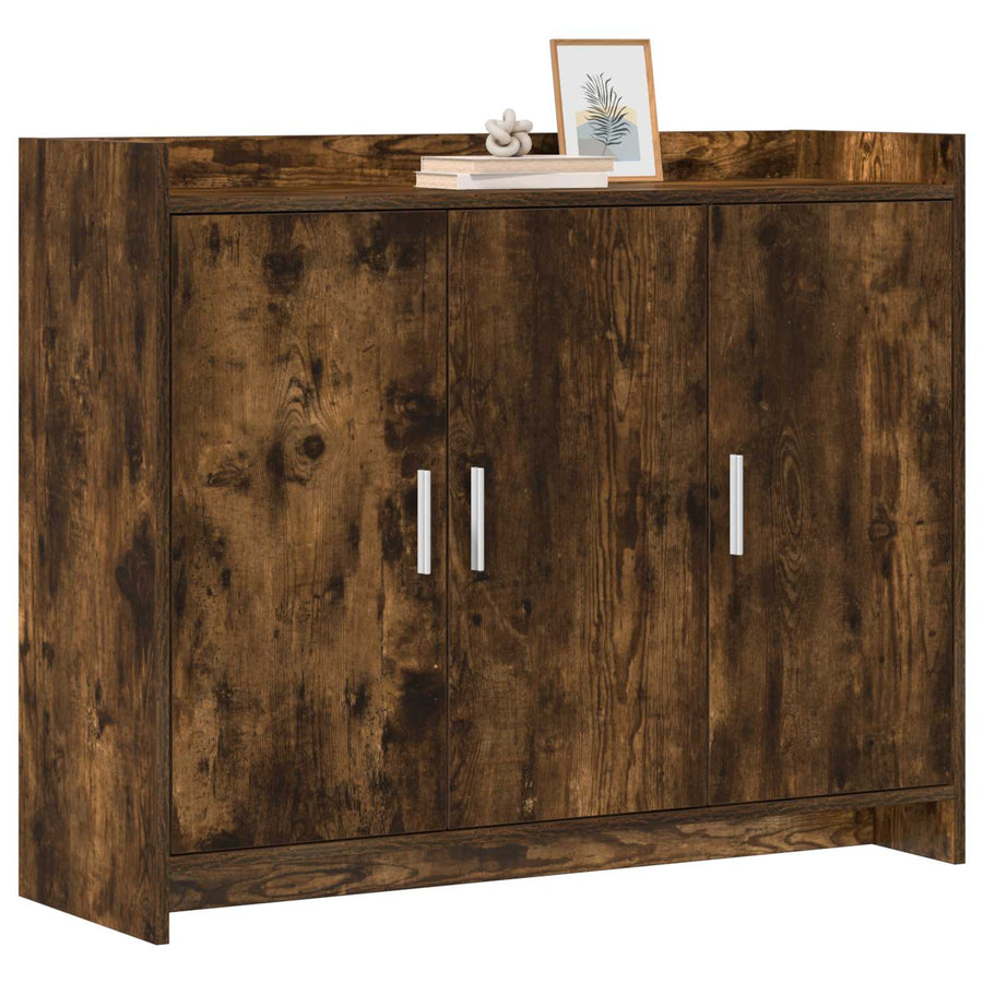Dressoir Gerookt eiken 98,5 x 33 x 80 cm Bewerkt hout