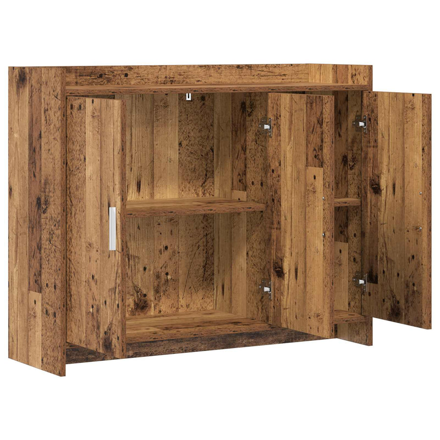 Dressoir Oud hout 98,5 x 33 x 80 cm Bewerkt hout