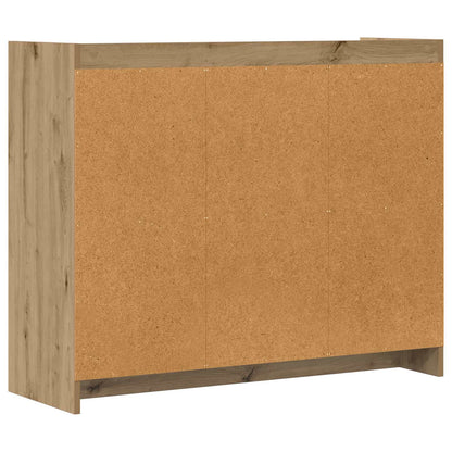 Dressoir Artisanaal eiken 98,5 x 33 x 80 cm Bewerkt hout
