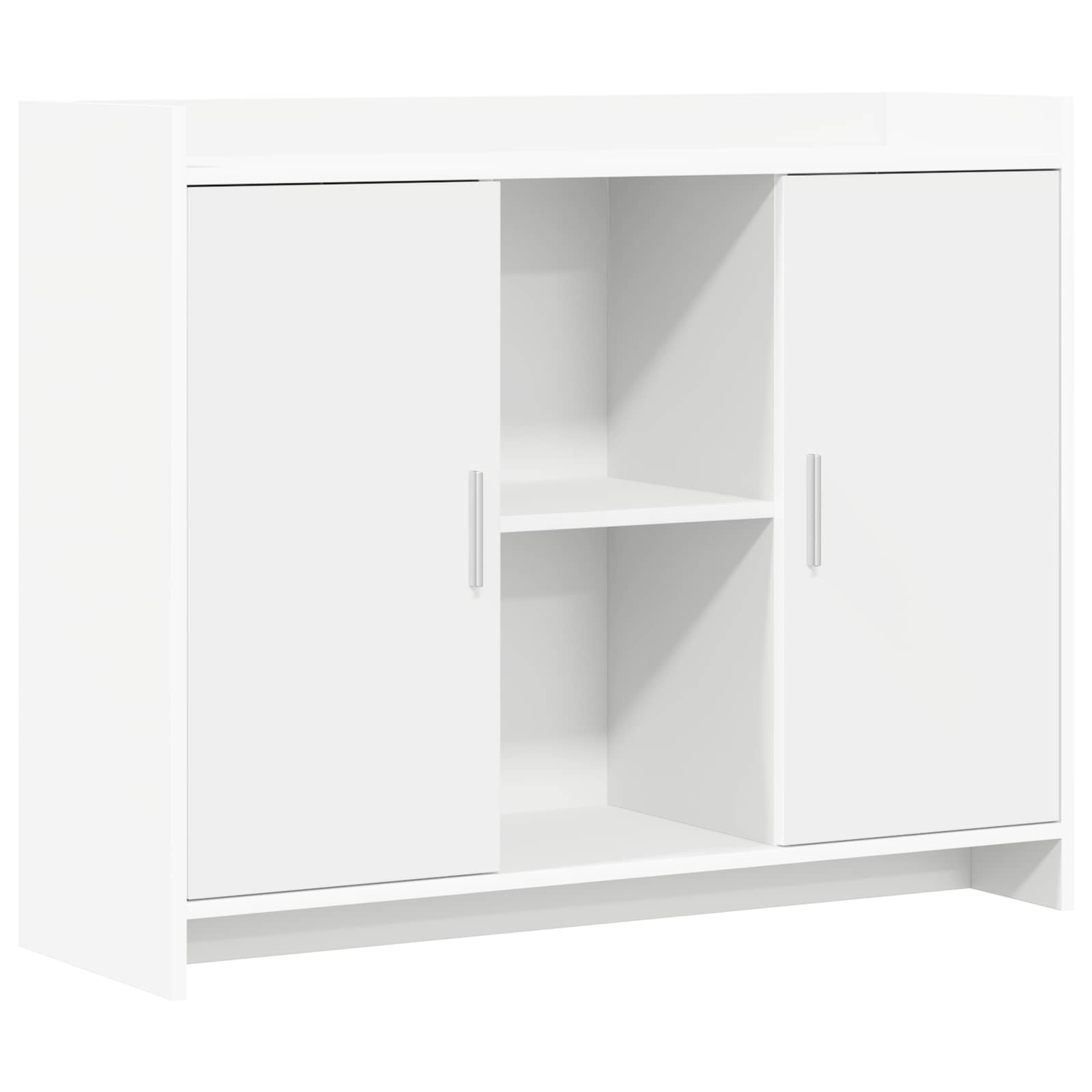 Dressoir Wit 98,5 x 33 x 80 cm Bewerkt hout