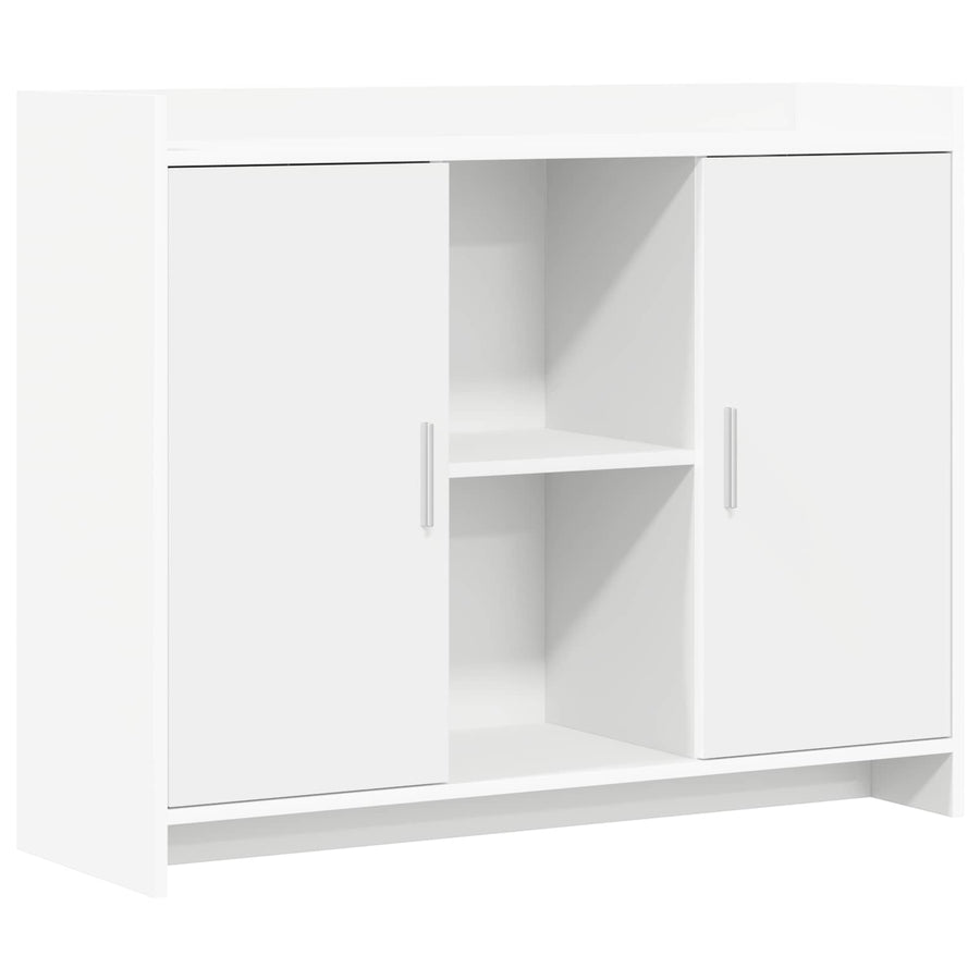 Dressoir Wit 98,5 x 33 x 80 cm Bewerkt hout