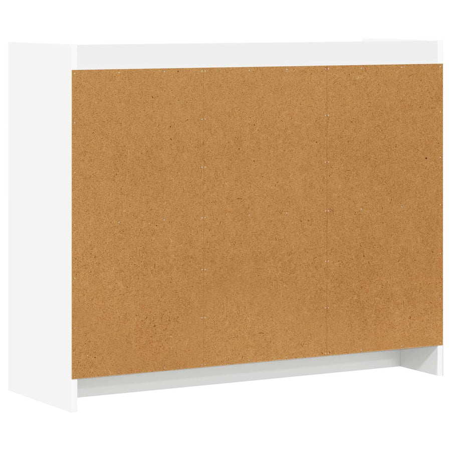 Dressoir Wit 98,5 x 33 x 80 cm Bewerkt hout