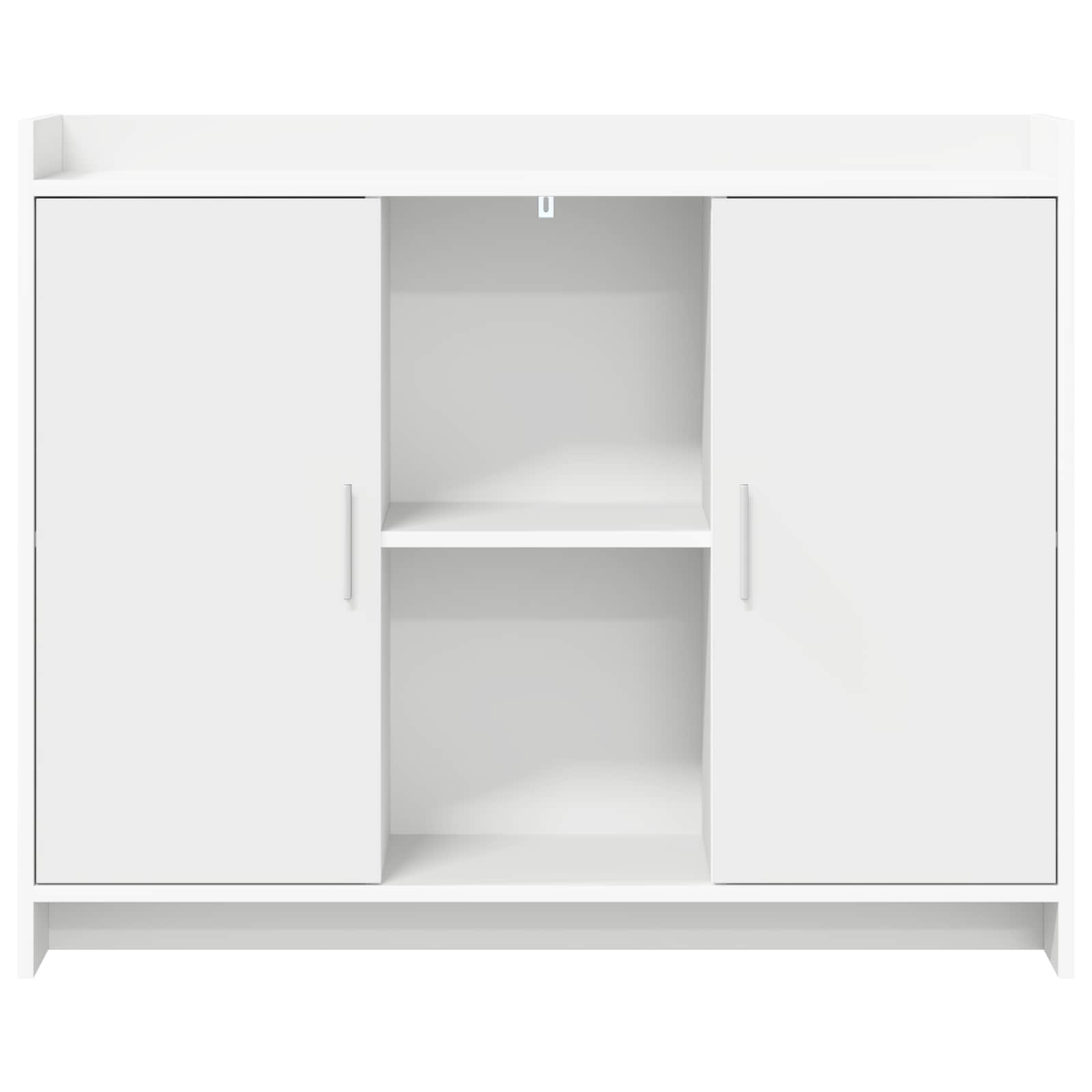 Dressoir Wit 98,5 x 33 x 80 cm Bewerkt hout