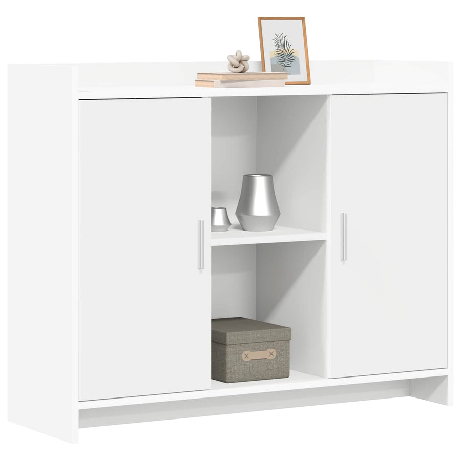 Dressoir Wit 98,5 x 33 x 80 cm Bewerkt hout