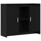 Dressoir 98,5x33x80 cm bewerkt hout zwart