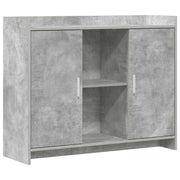Dressoir 98,5x33x80 cm grijs bewerkt hout