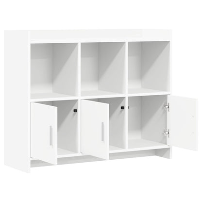 Dressoir Wit 98,5 x 33 x 80 cm Bewerkt hout