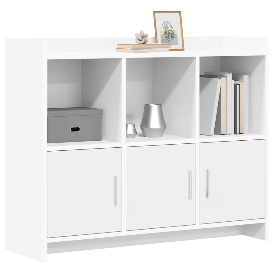 Dressoir Wit 98,5 x 33 x 80 cm Bewerkt hout