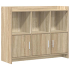 Dressoir 98,5x33x80 cm sonoma eiken bewerkt hout