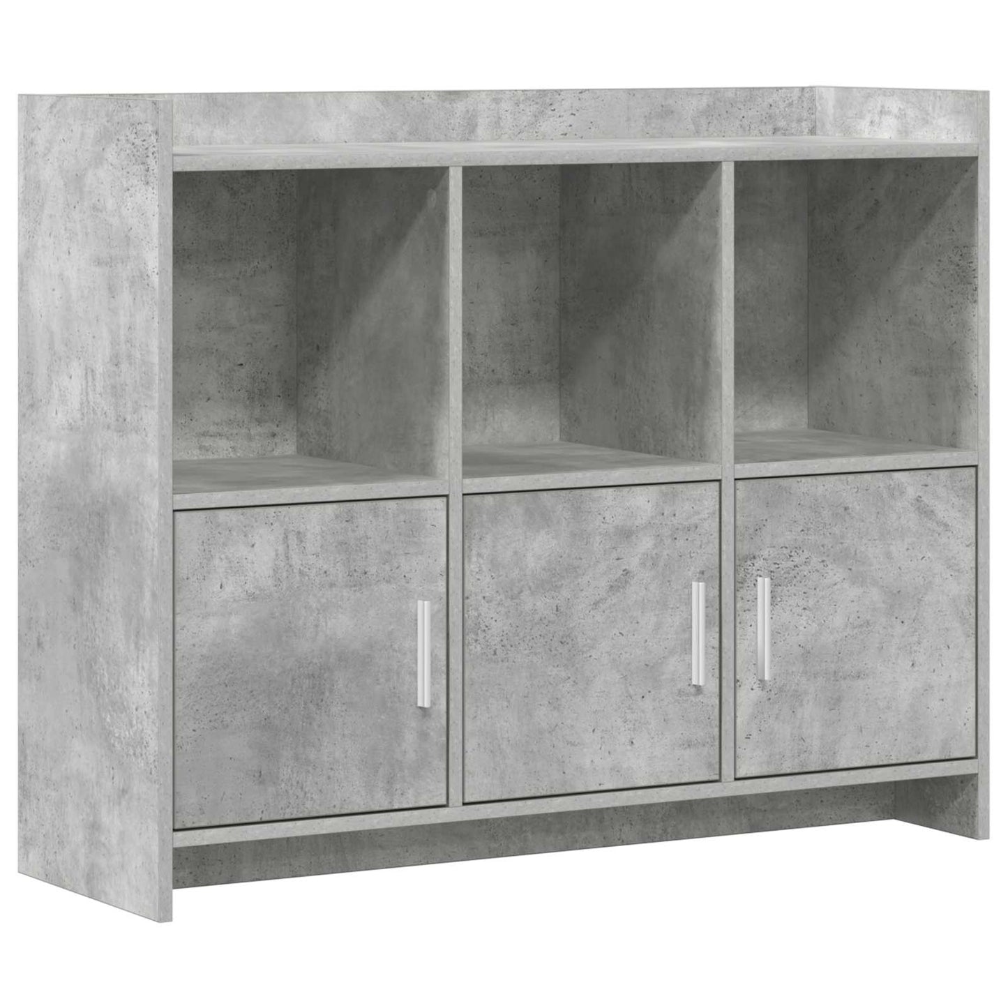 Dressoir Betongrijs 98,5 x 33 x 80 cm Bewerkt hout