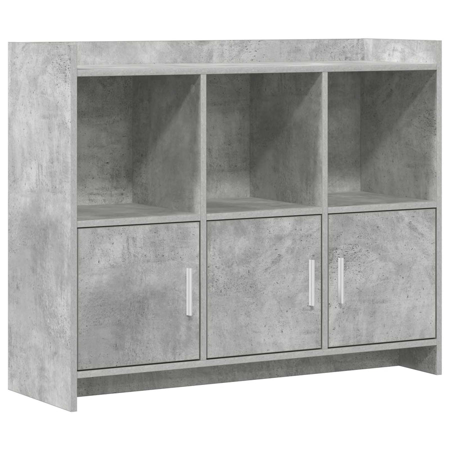 Dressoir Betongrijs 98,5 x 33 x 80 cm Bewerkt hout