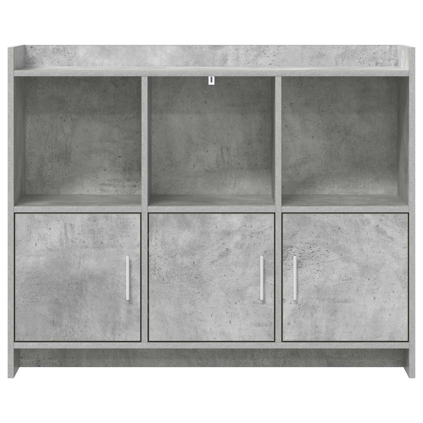 Dressoir Betongrijs 98,5 x 33 x 80 cm Bewerkt hout
