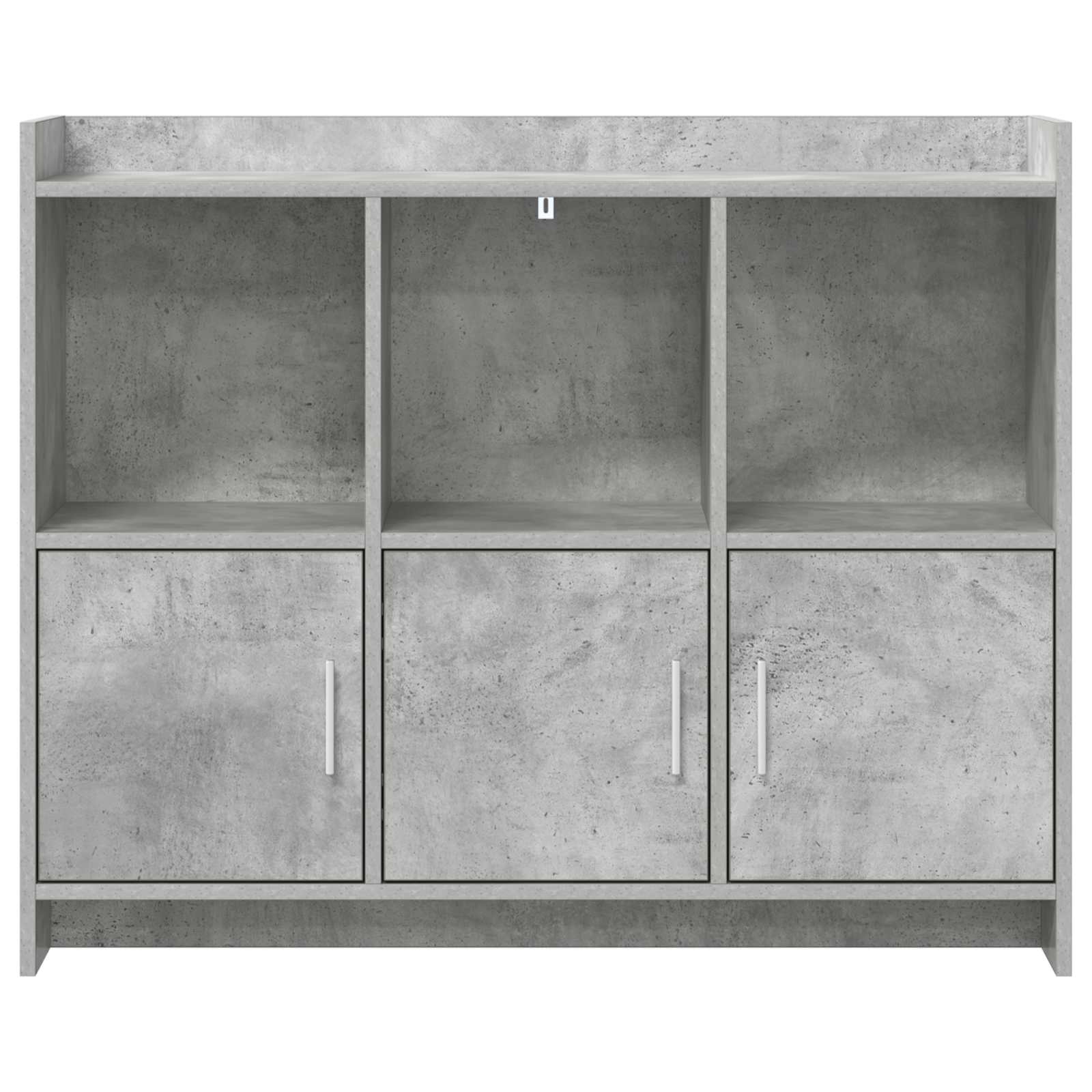 Dressoir Betongrijs 98,5 x 33 x 80 cm Bewerkt hout