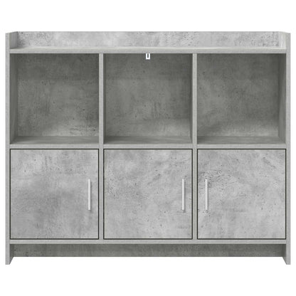 Dressoir Betongrijs 98,5 x 33 x 80 cm Bewerkt hout