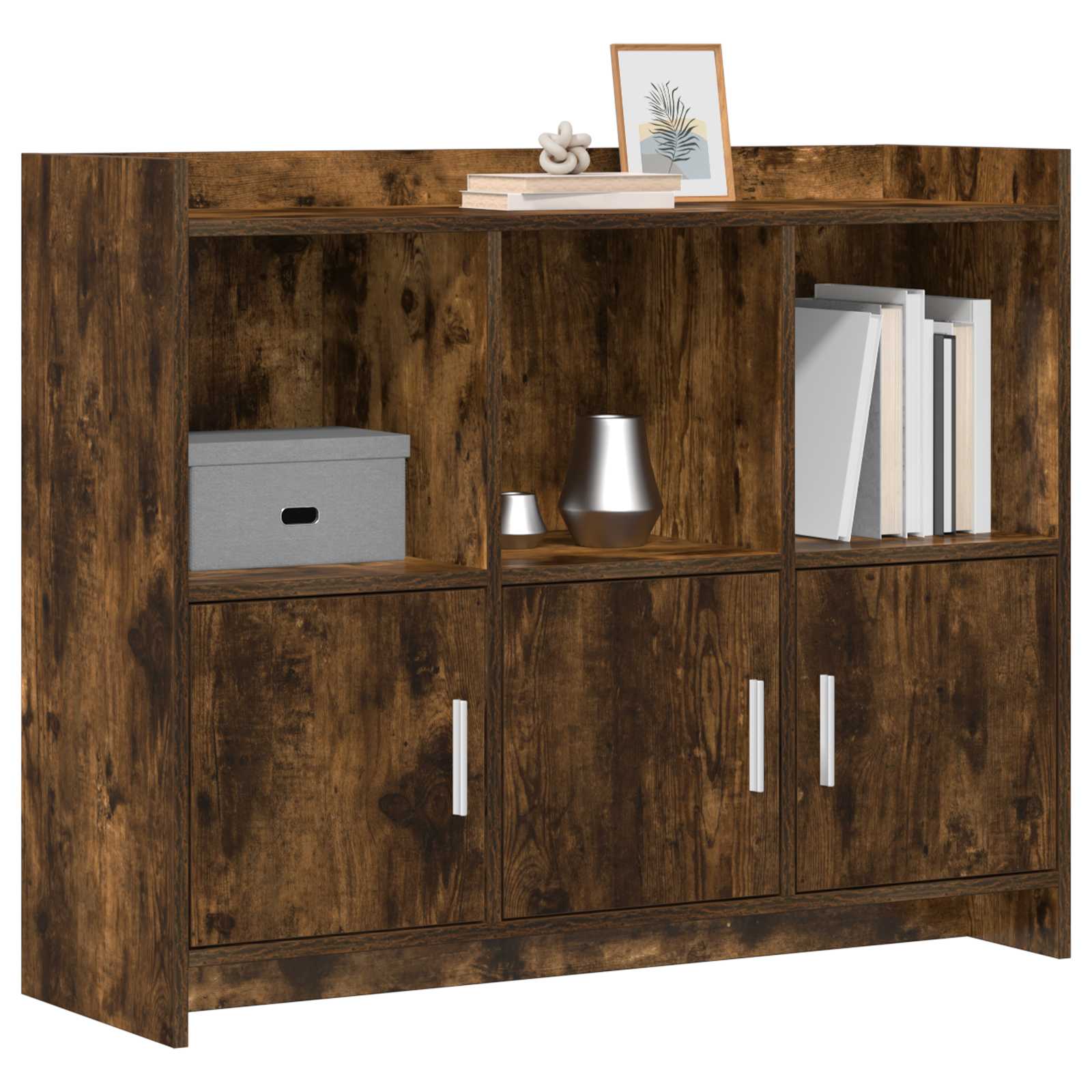 Dressoir Gerookt eiken 98,5 x 33 x 80 cm Bewerkt hout