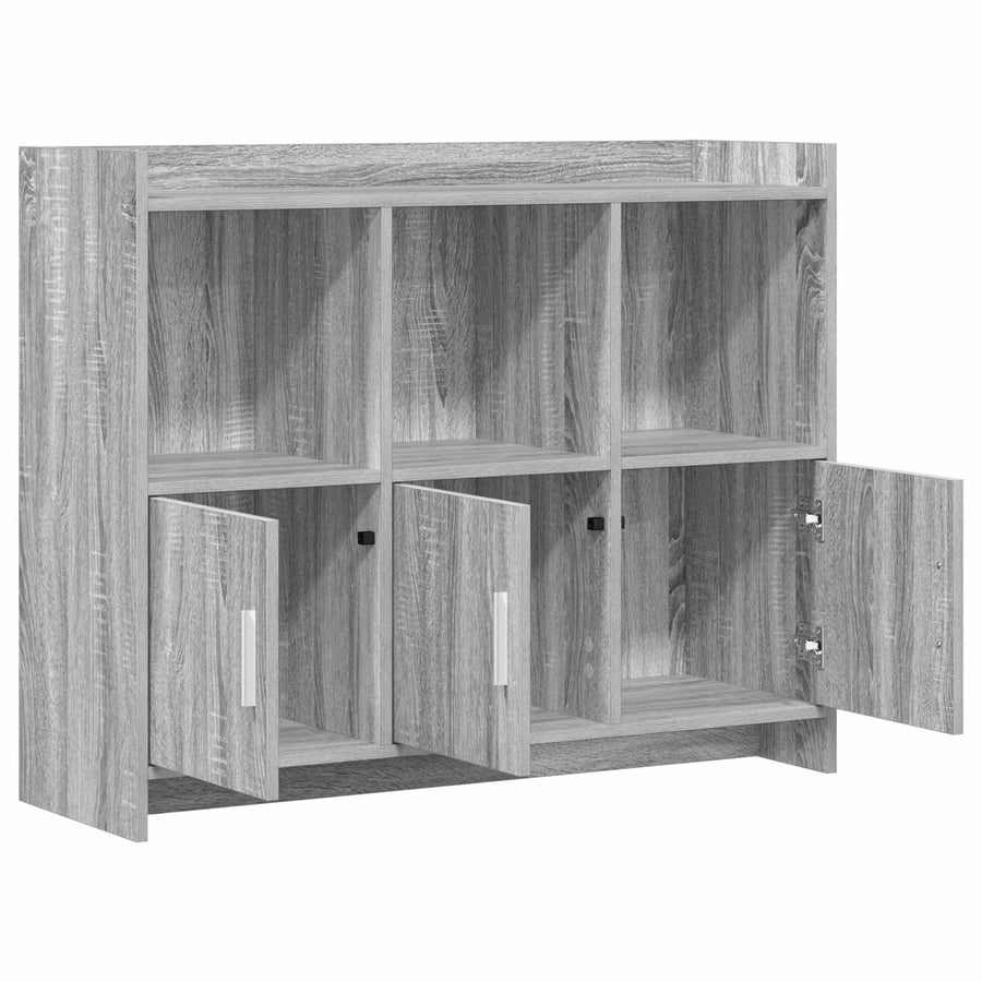 Dressoir Grijs Sonoma 98,5 x 33 x 80 cm Bewerkt hout