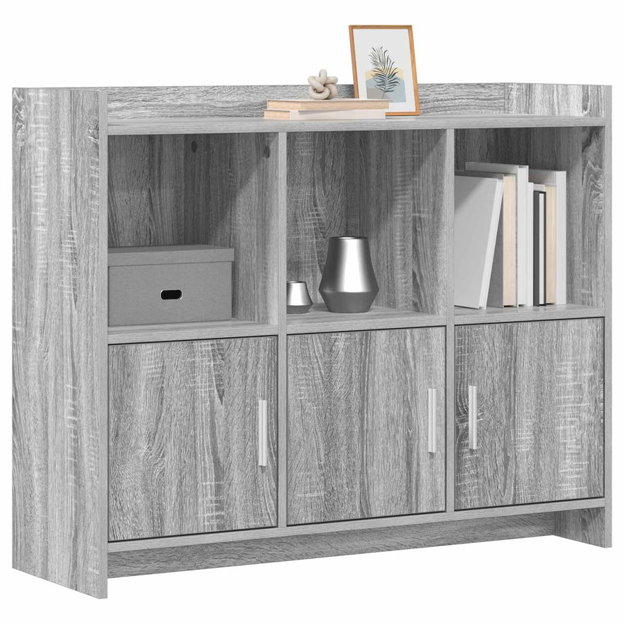 Dressoir Grijs Sonoma 98,5 x 33 x 80 cm Bewerkt hout