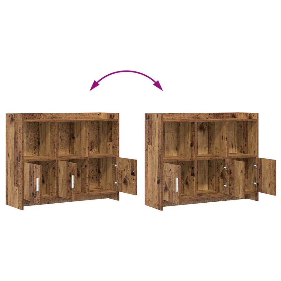 Dressoir Oud hout 98,5 x 33 x 80 cm Bewerkt hout