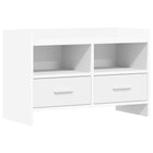 TV-kast 71,5x33x47 cm wit bewerkt hout