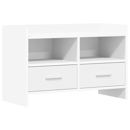 TV-kast 71,5 x 33 x 47 cm Wit Bewerkt hout