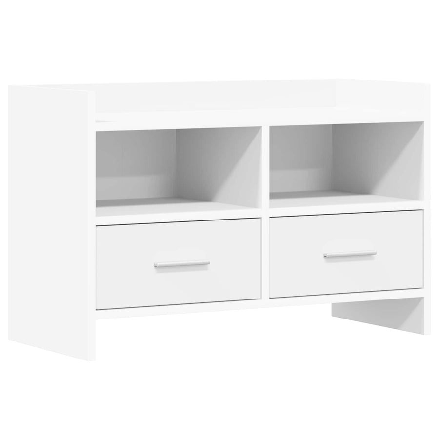 TV-kast 71,5 x 33 x 47 cm Wit Bewerkt hout