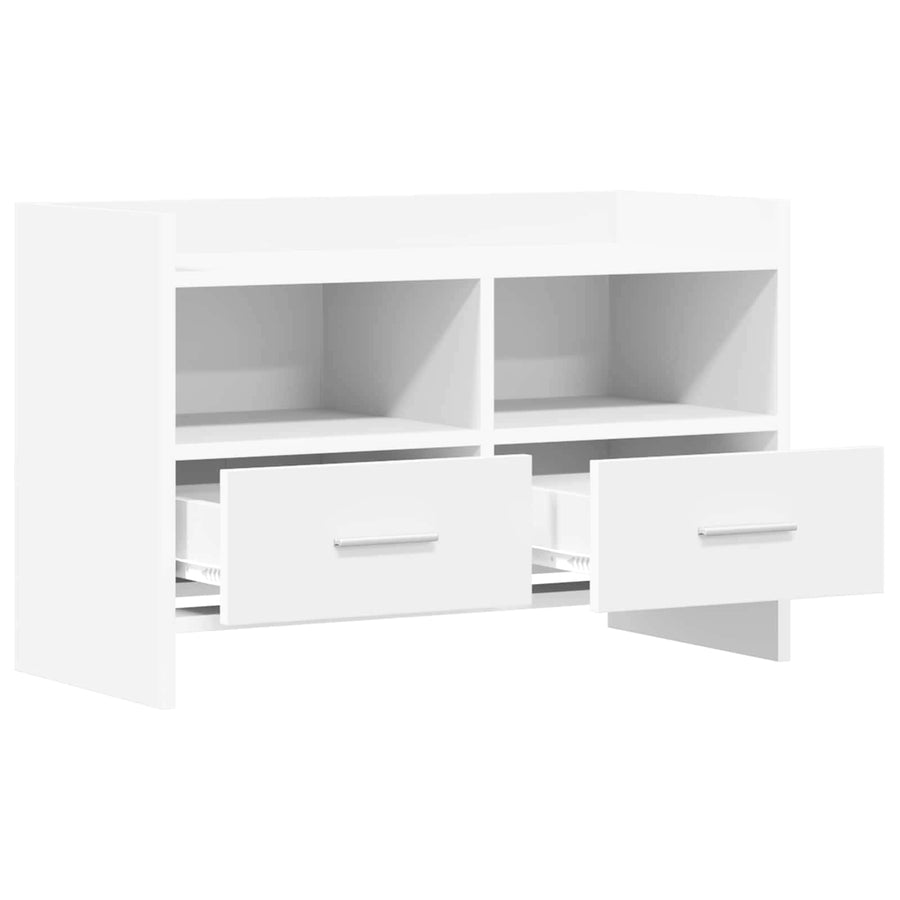 TV-kast 71,5 x 33 x 47 cm Wit Bewerkt hout