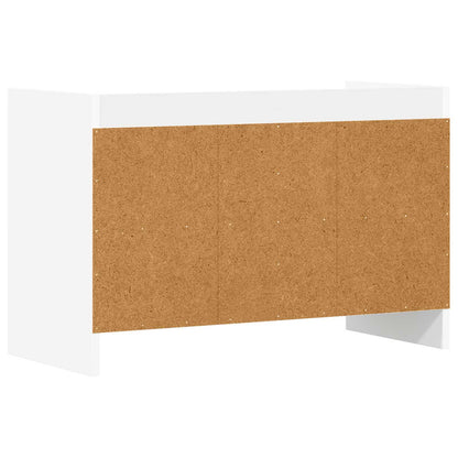 TV-kast 71,5 x 33 x 47 cm Wit Bewerkt hout