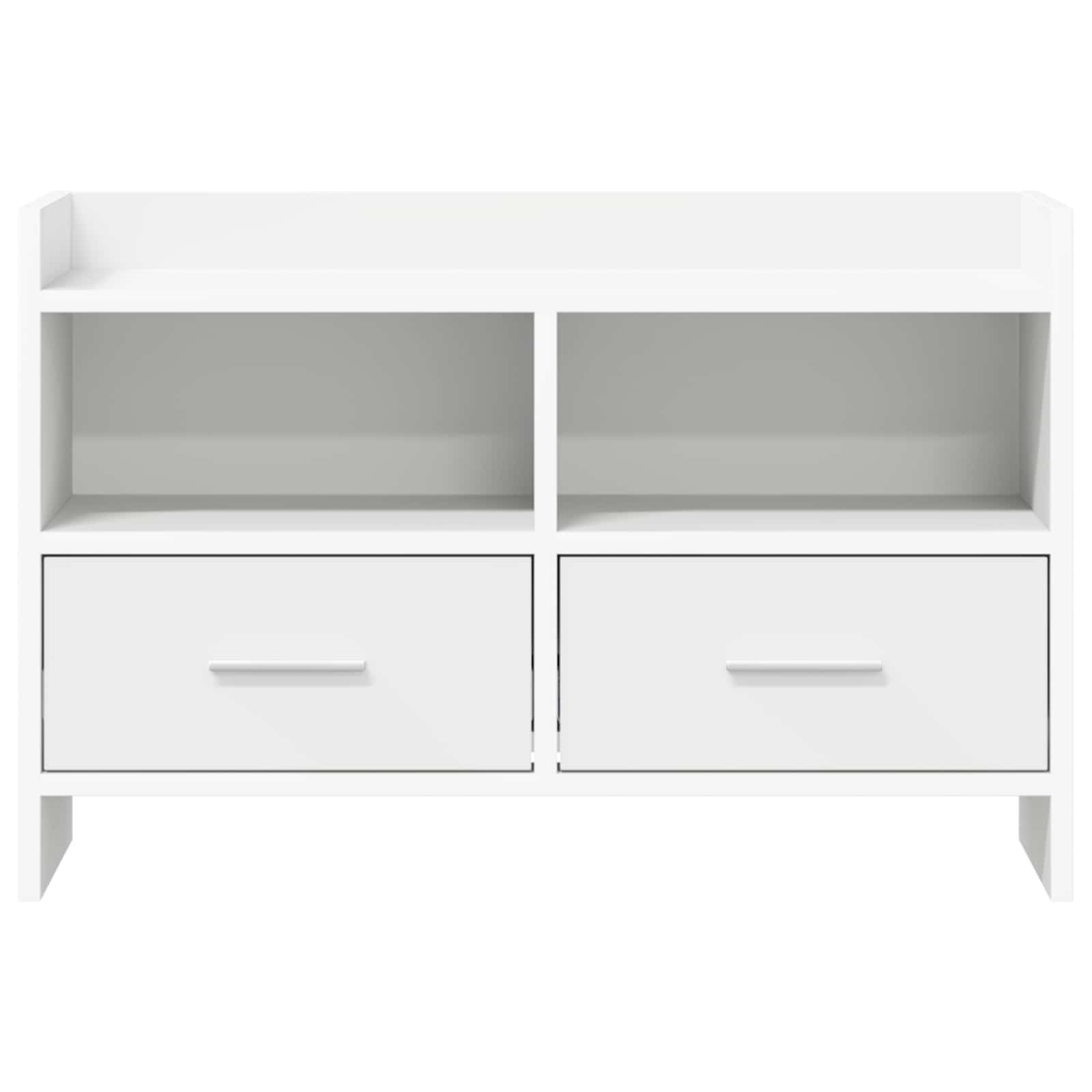 TV-kast 71,5 x 33 x 47 cm Wit Bewerkt hout