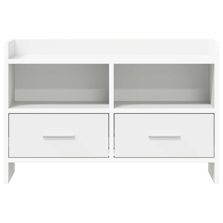 TV-kast 71,5 x 33 x 47 cm Wit Bewerkt hout