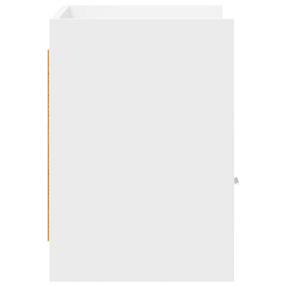 TV-kast 71,5 x 33 x 47 cm Wit Bewerkt hout