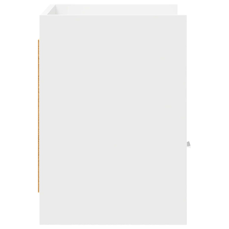 TV-kast 71,5 x 33 x 47 cm Wit Bewerkt hout