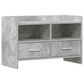 TV-kast 71,5 x 33 x 47 cm Betongrijs Bewerkt hout