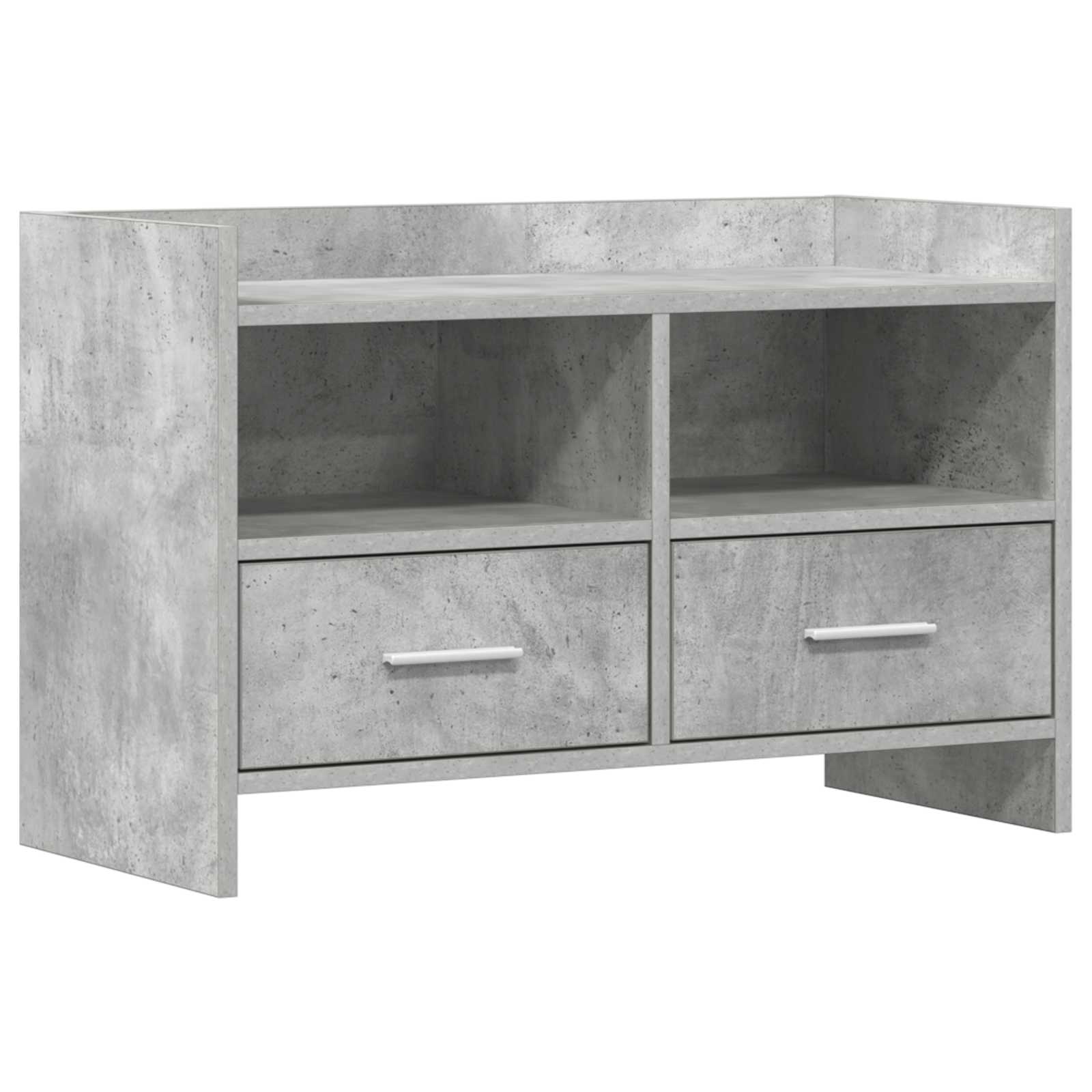 TV-kast 71,5 x 33 x 47 cm Betongrijs Bewerkt hout