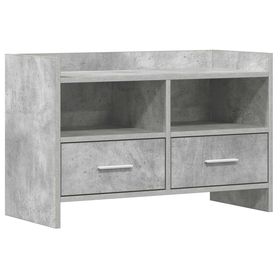 TV-kast 71,5 x 33 x 47 cm Betongrijs Bewerkt hout