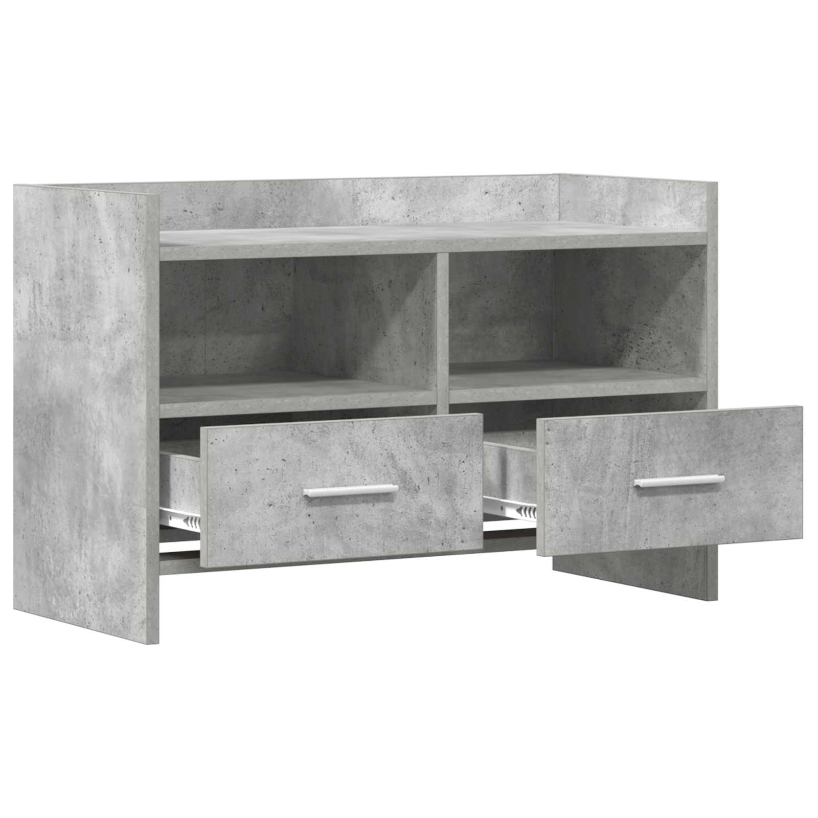 TV-kast 71,5 x 33 x 47 cm Betongrijs Bewerkt hout