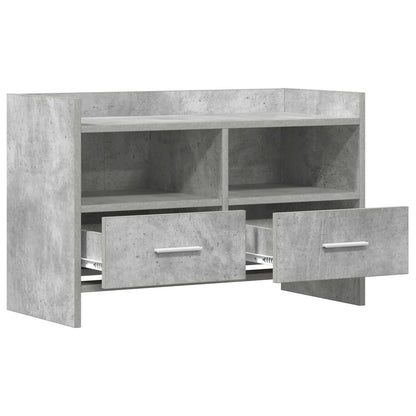 TV-kast 71,5 x 33 x 47 cm Betongrijs Bewerkt hout