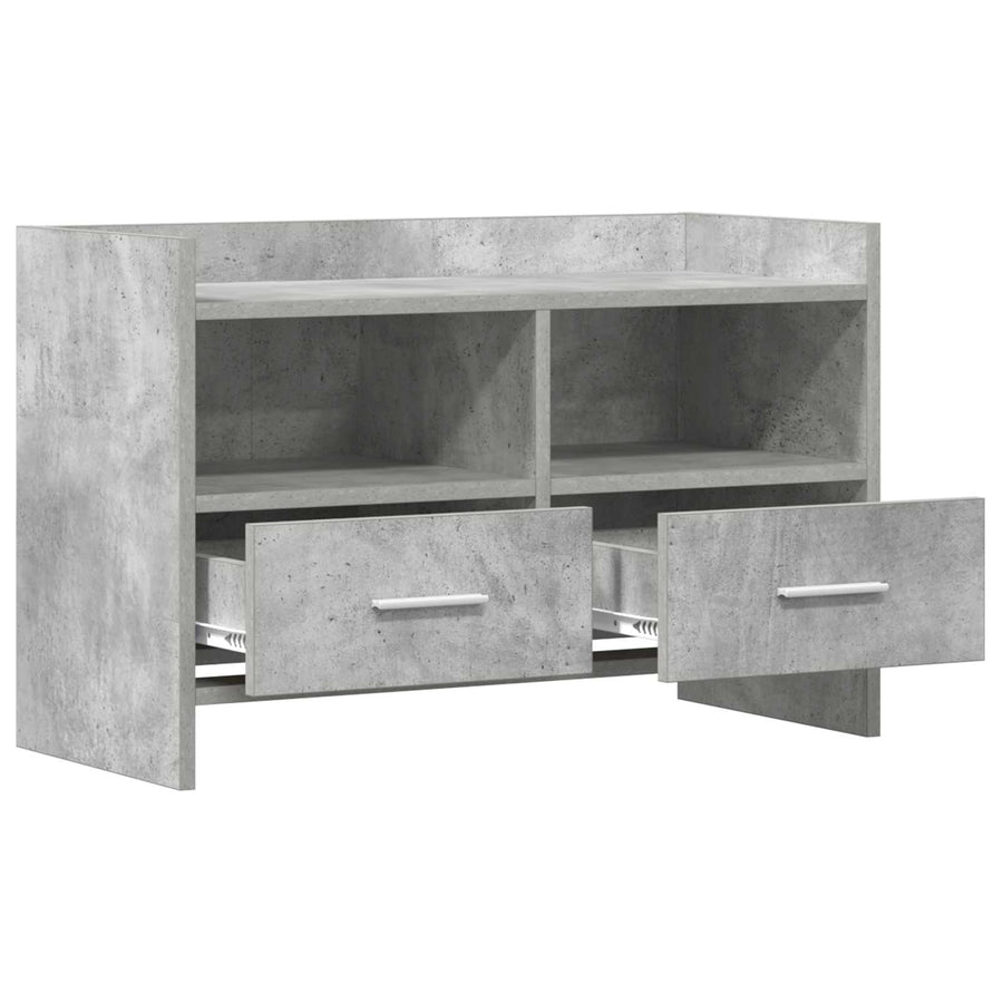 TV-kast 71,5 x 33 x 47 cm Betongrijs Bewerkt hout