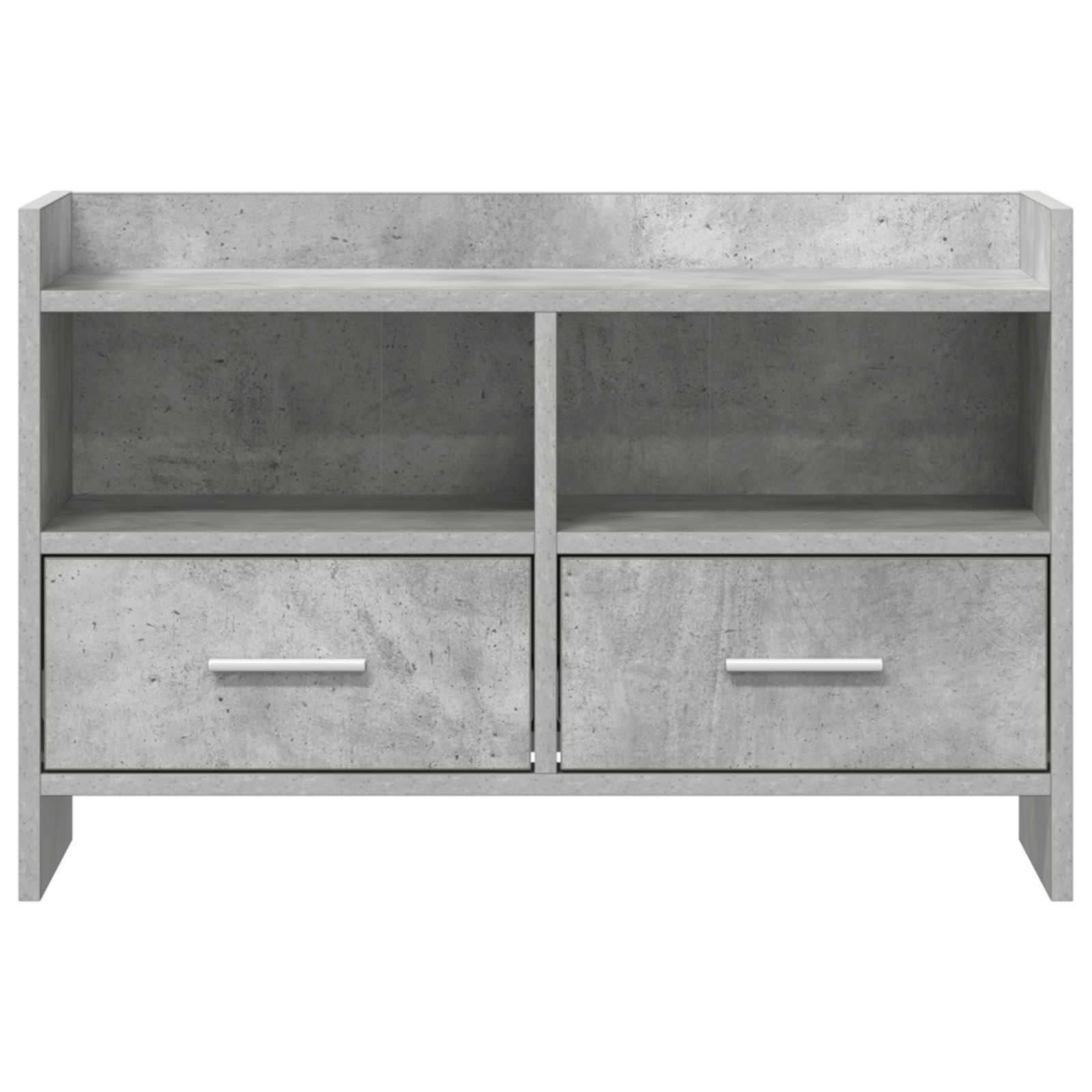 TV-kast 71,5 x 33 x 47 cm Betongrijs Bewerkt hout