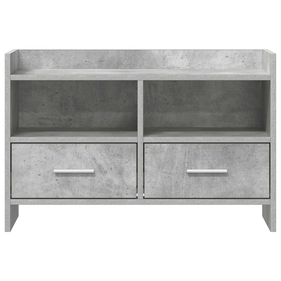 TV-kast 71,5 x 33 x 47 cm Betongrijs Bewerkt hout