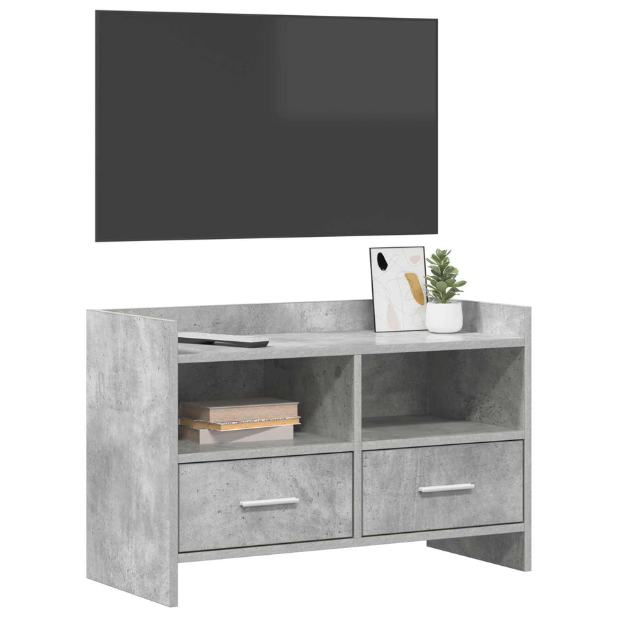 TV-kast 71,5 x 33 x 47 cm Betongrijs Bewerkt hout